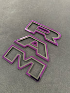 Color matched 3D RAM grille letters