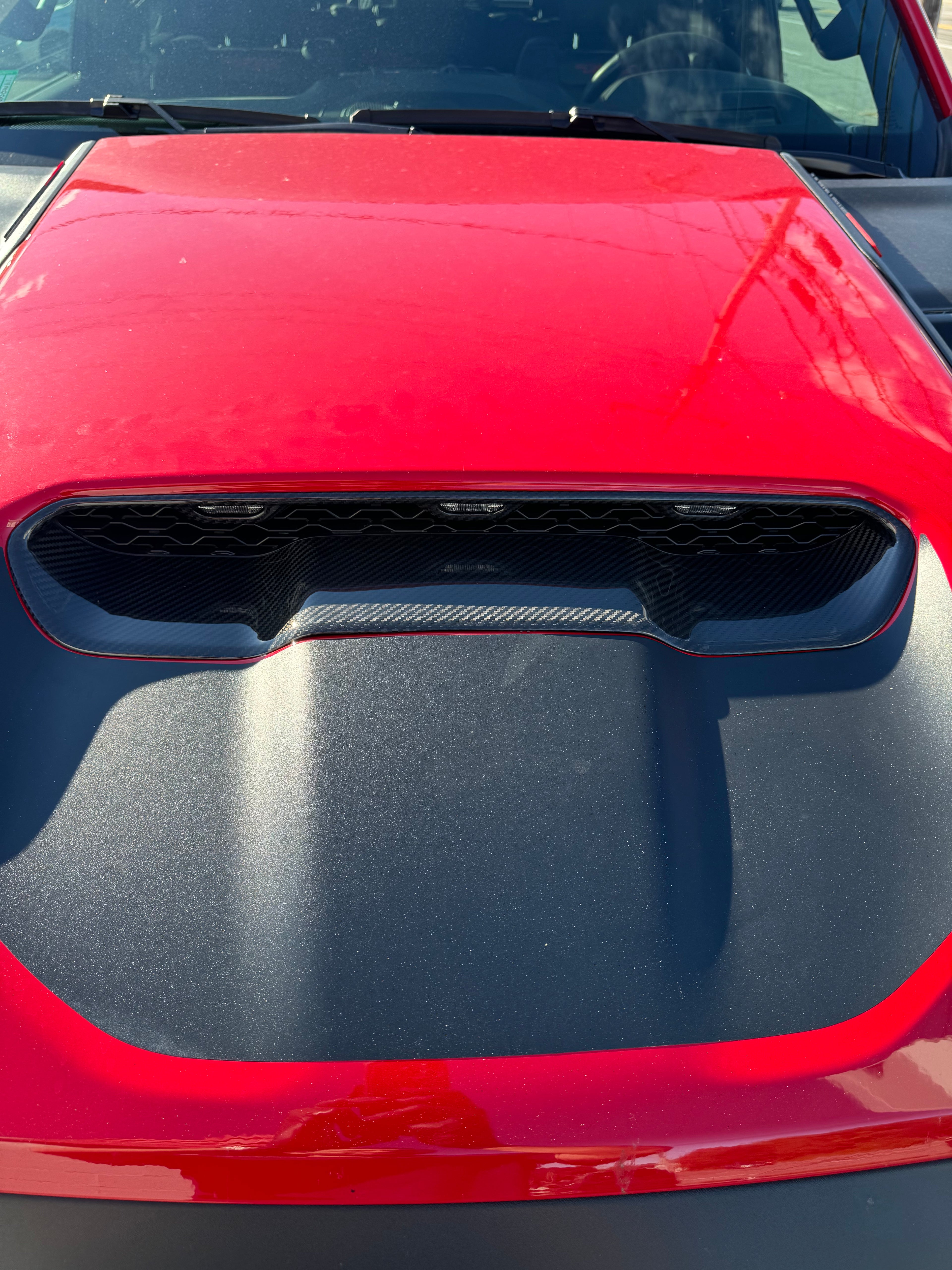 RAM TRX / RHO carbon fiber center air intake cover