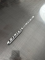 Hurricane high output hood badge pair