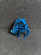 Trex eats raptor badge