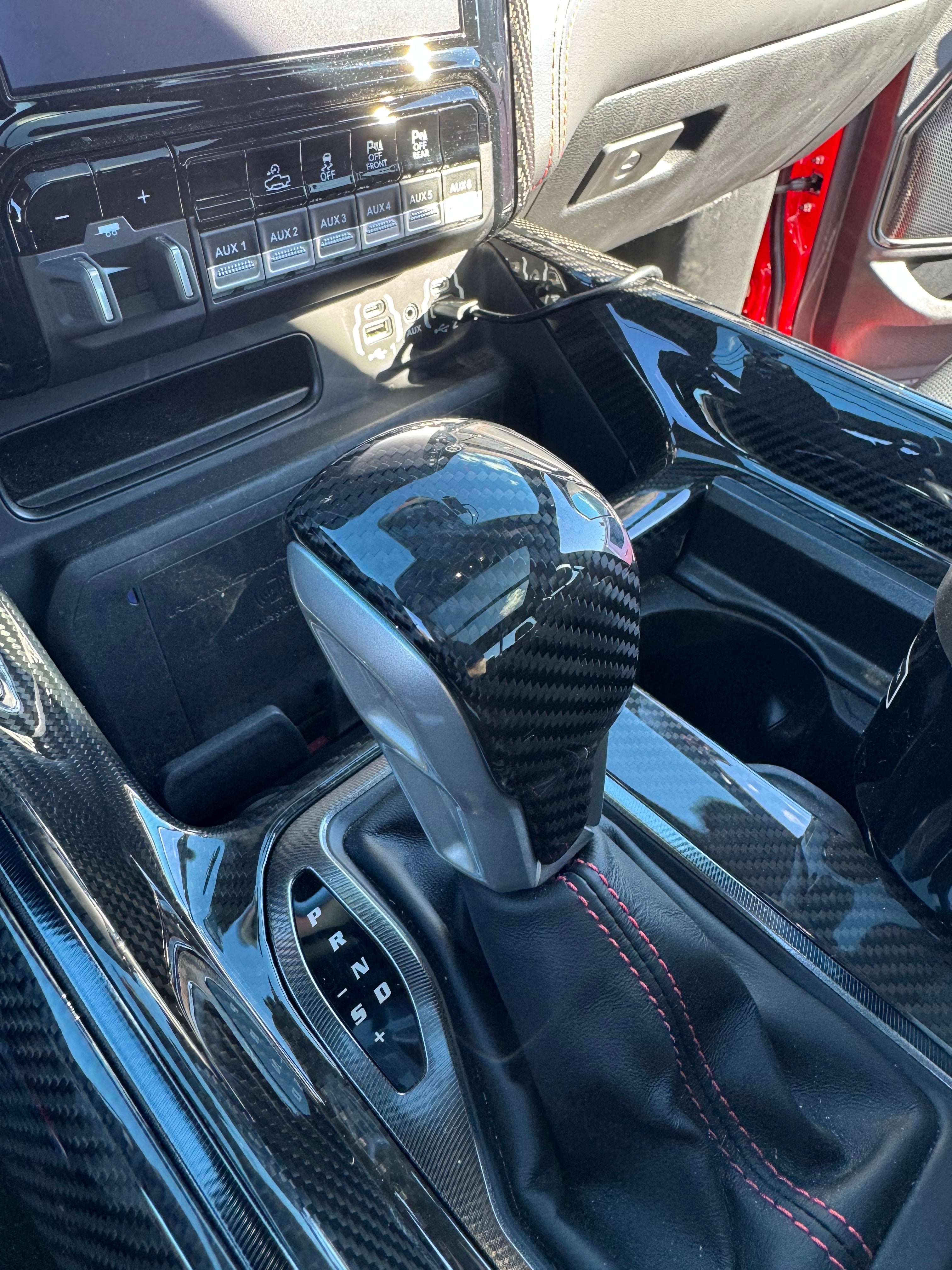 RAM TRX / RHO carbon fiber shifter cover