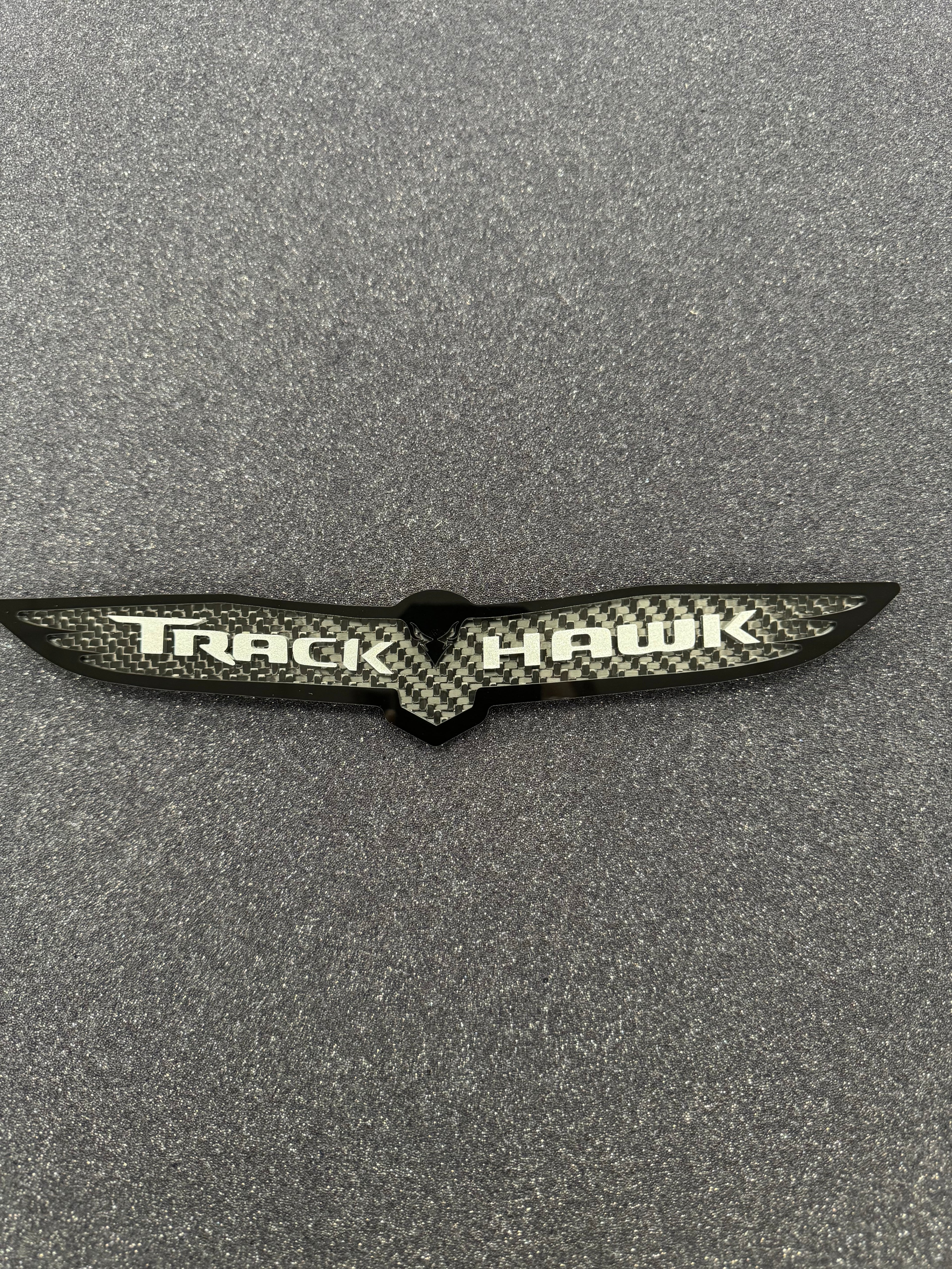 Trackhawk trunk badge