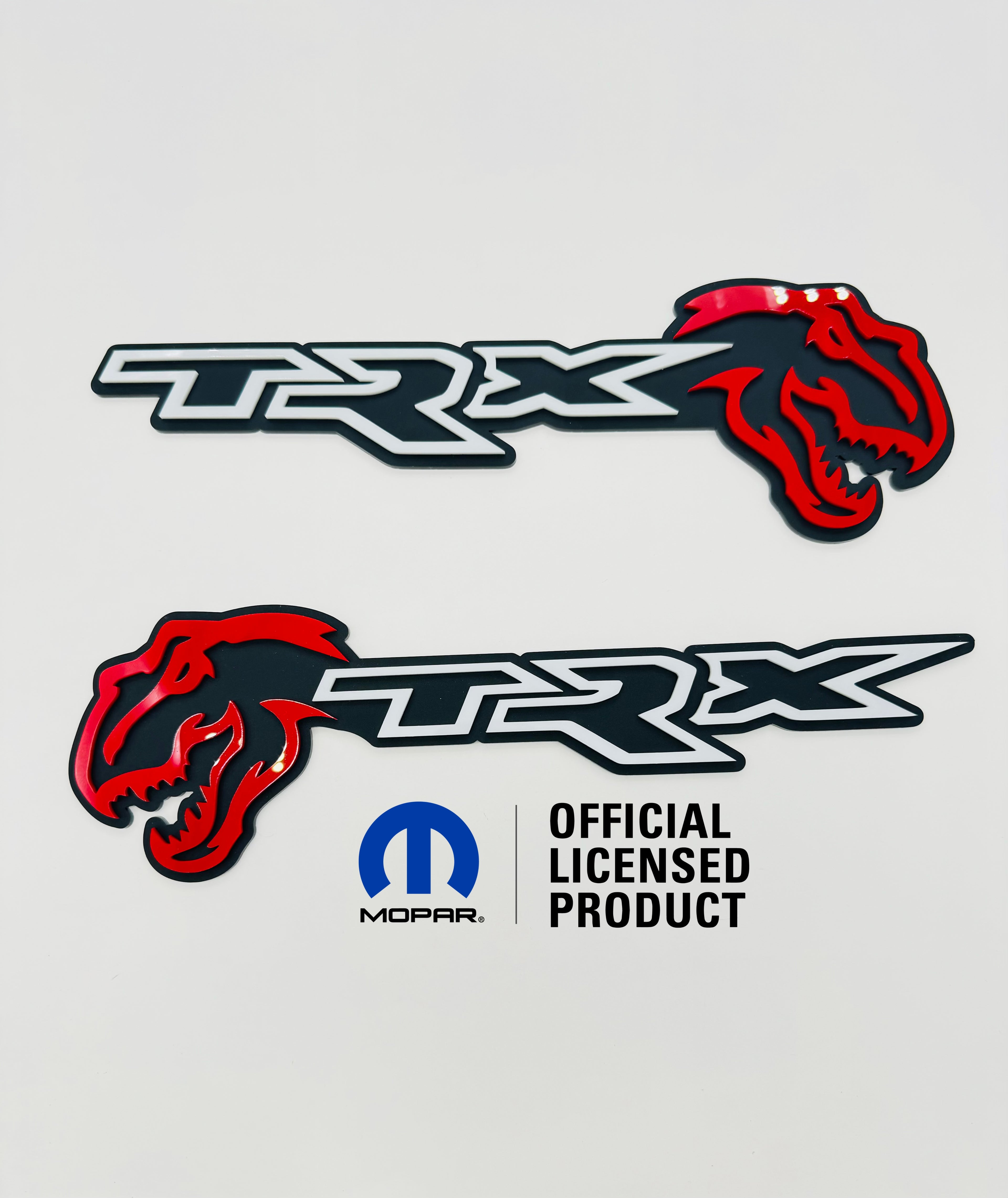 Trex/TRX Design #2 combo badge pair