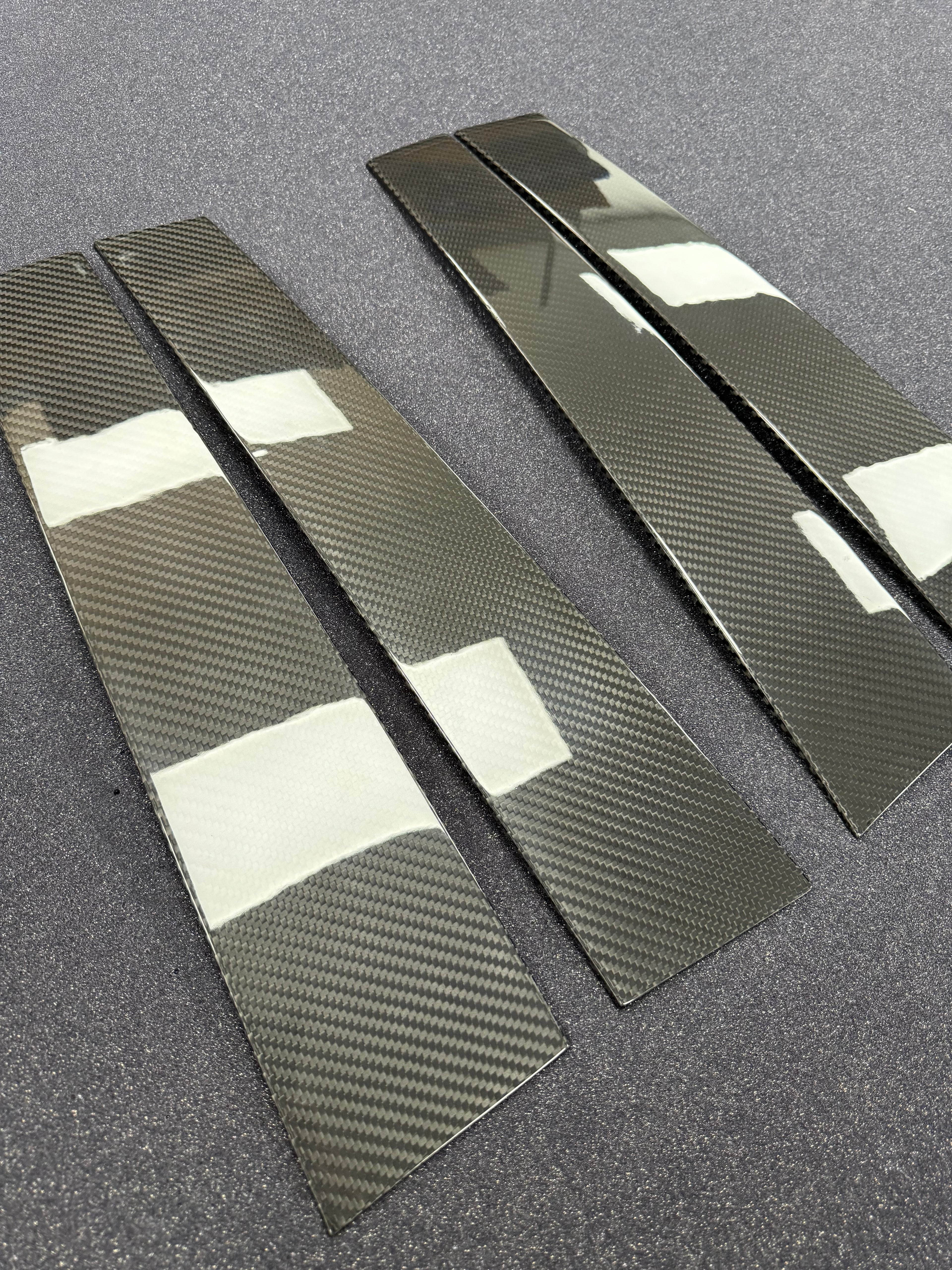 2019+ RAM 1500/ TRX / RHO carbon fiber exterior widow pillar covers