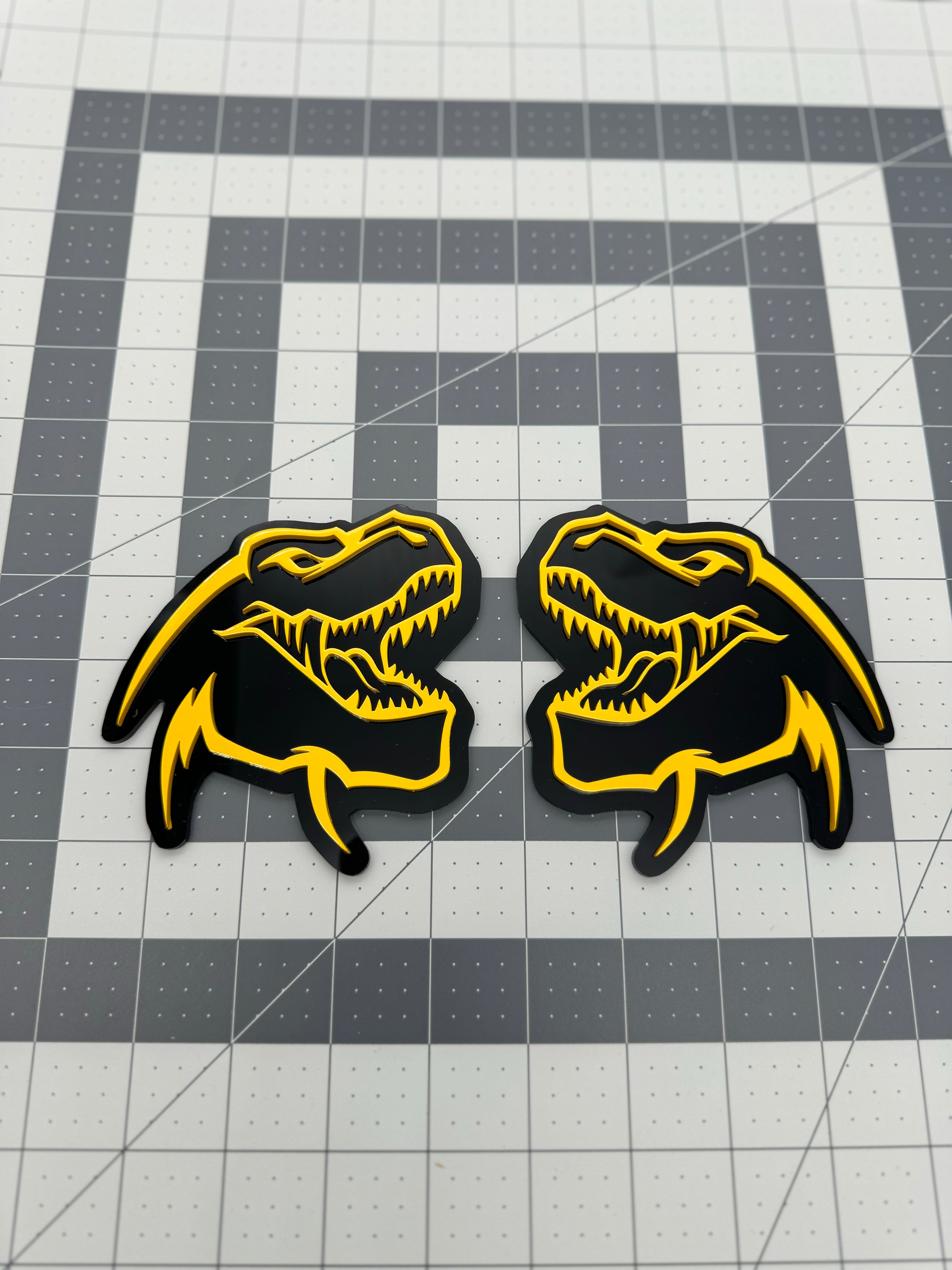 TREX head badge pair