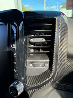 2019+ RAM 1500/ TRX / RHO Carbon fiber cover U-Connect air vent trim
