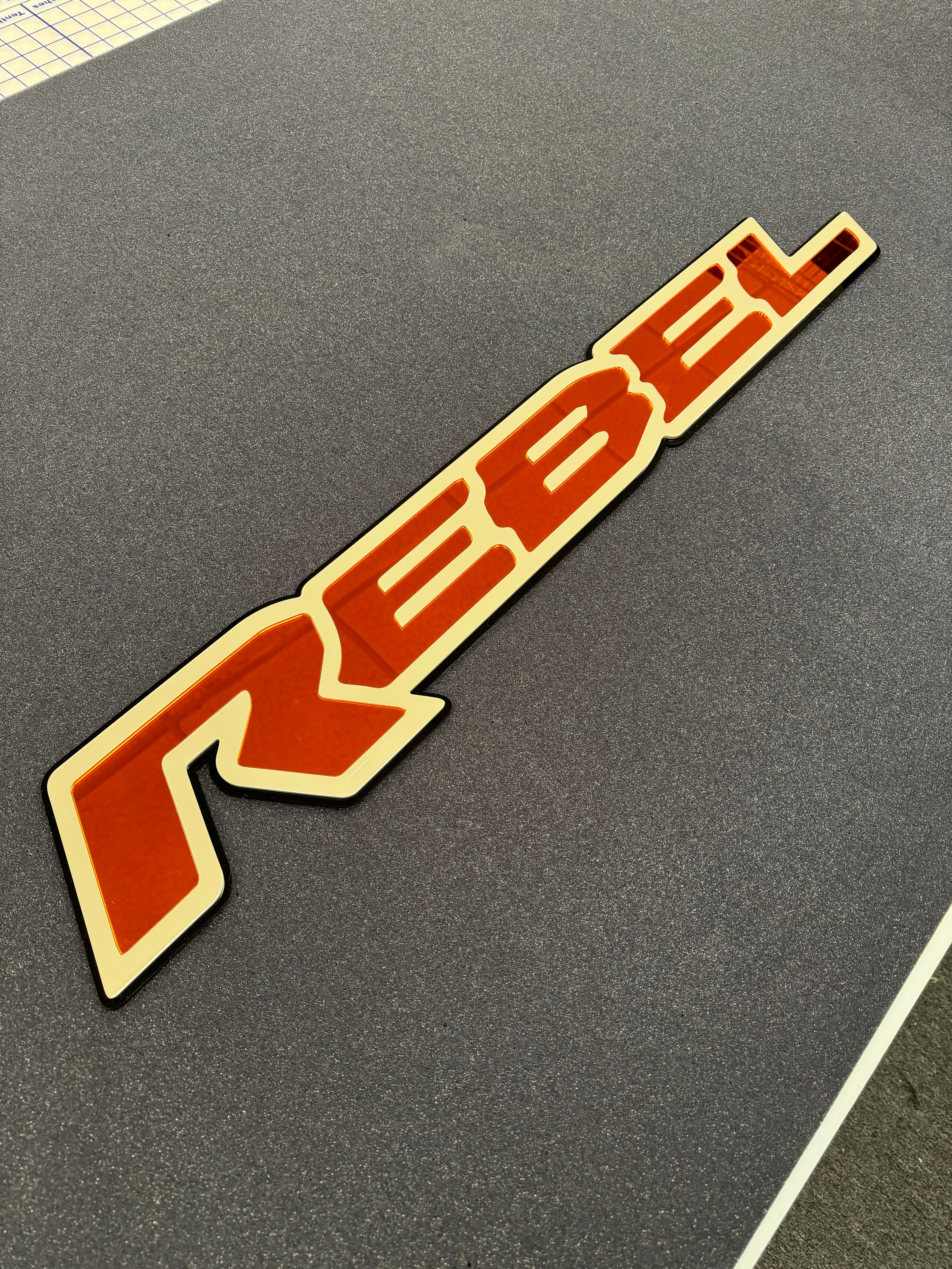 Rebel Tailgate replacement badge