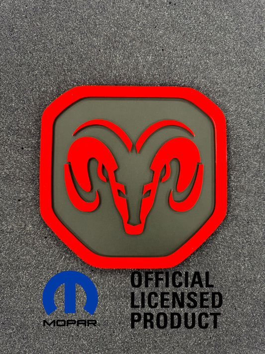 RAM Head Shield tailgate badge