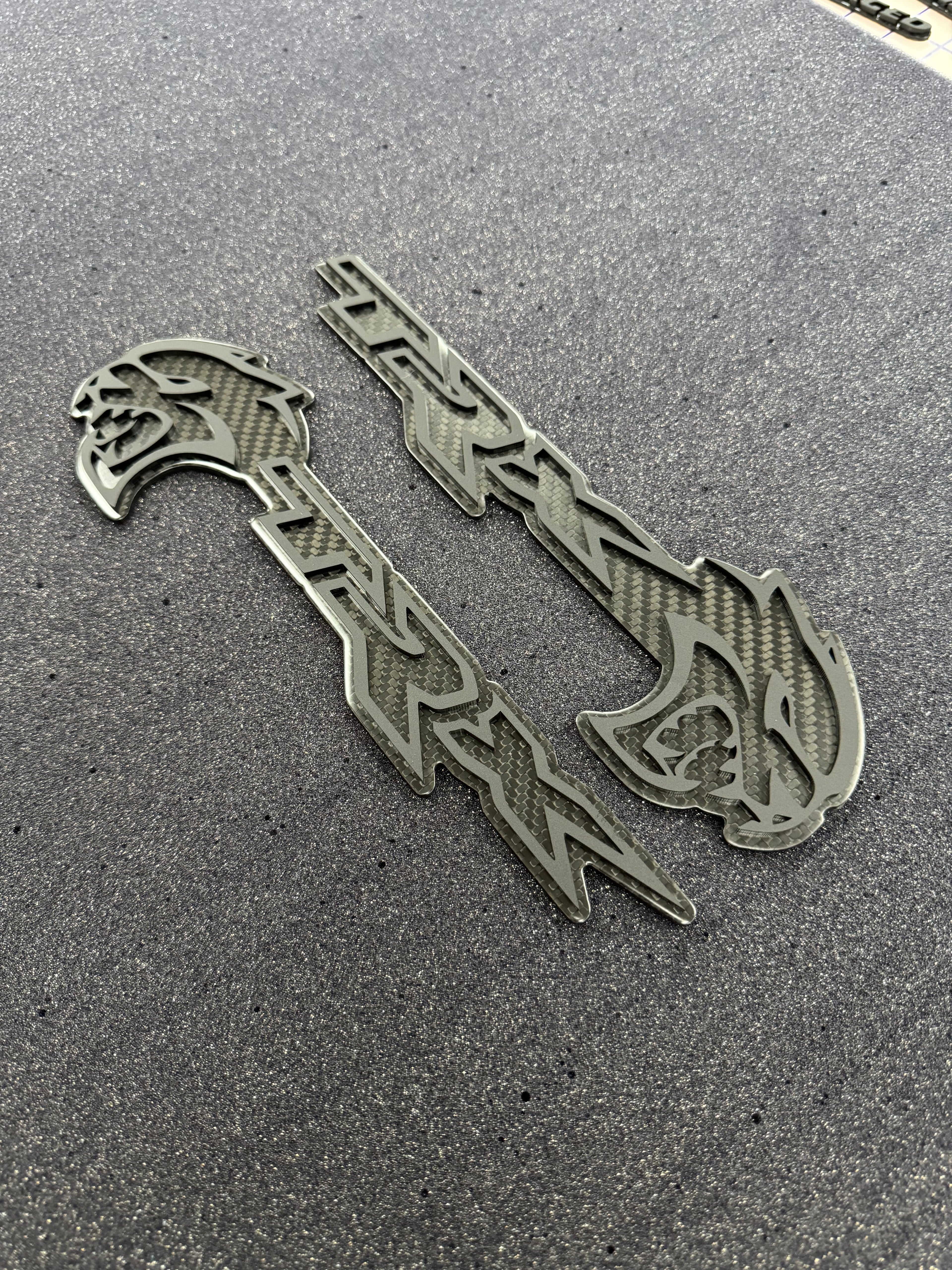 Hellcat TRX combo badge pair