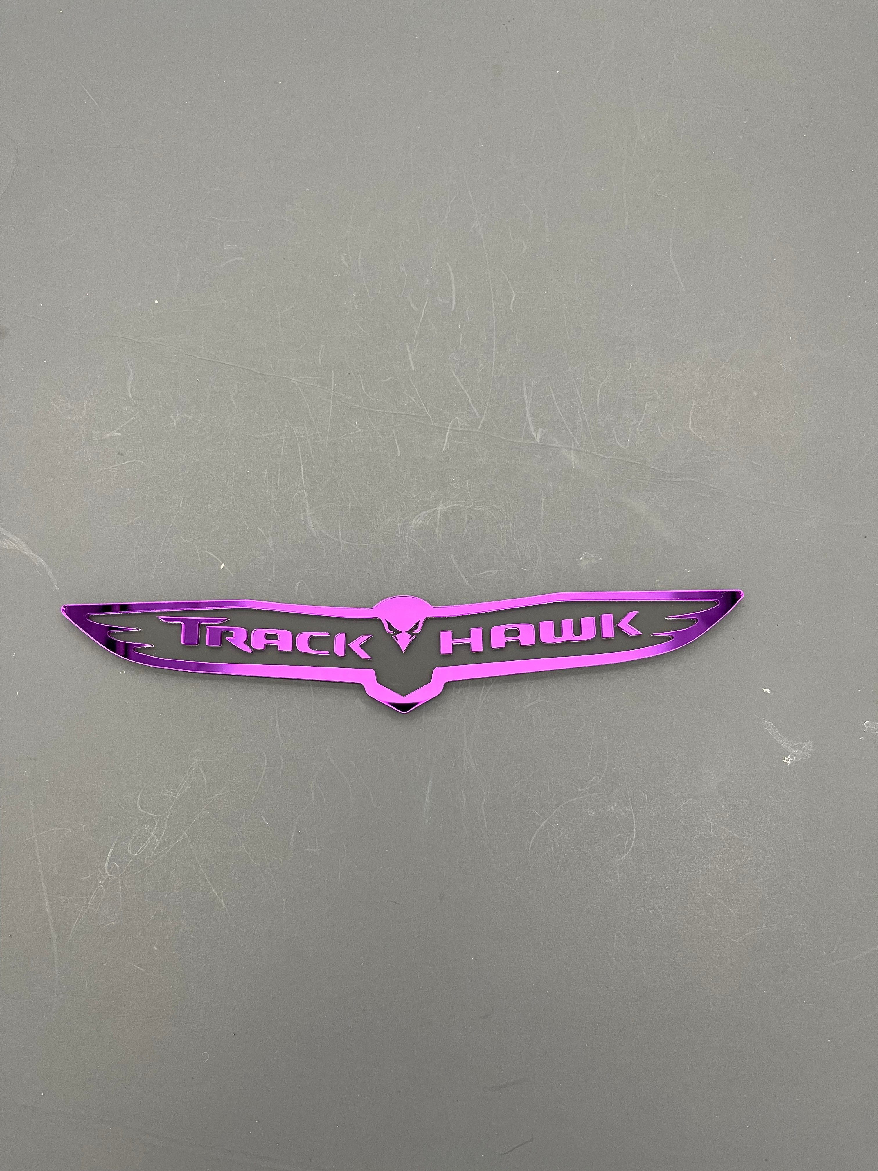 Trackhawk trunk badge