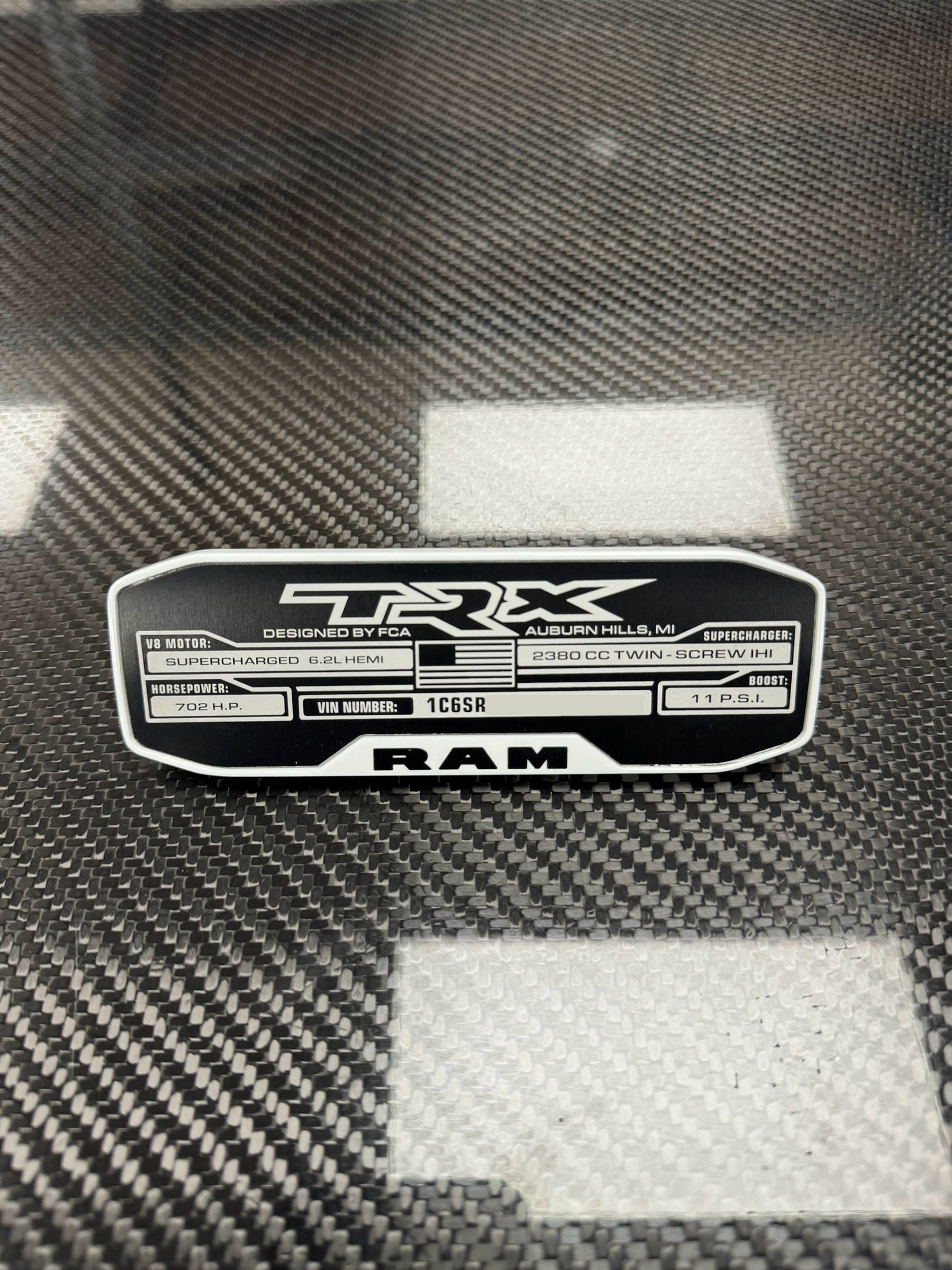 TRX center console replacement badge