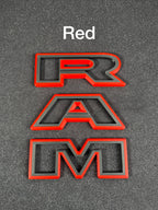 3D RAM grille letters (Non-color matched)