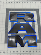 RAM tailgate letters