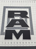RAM tailgate letters