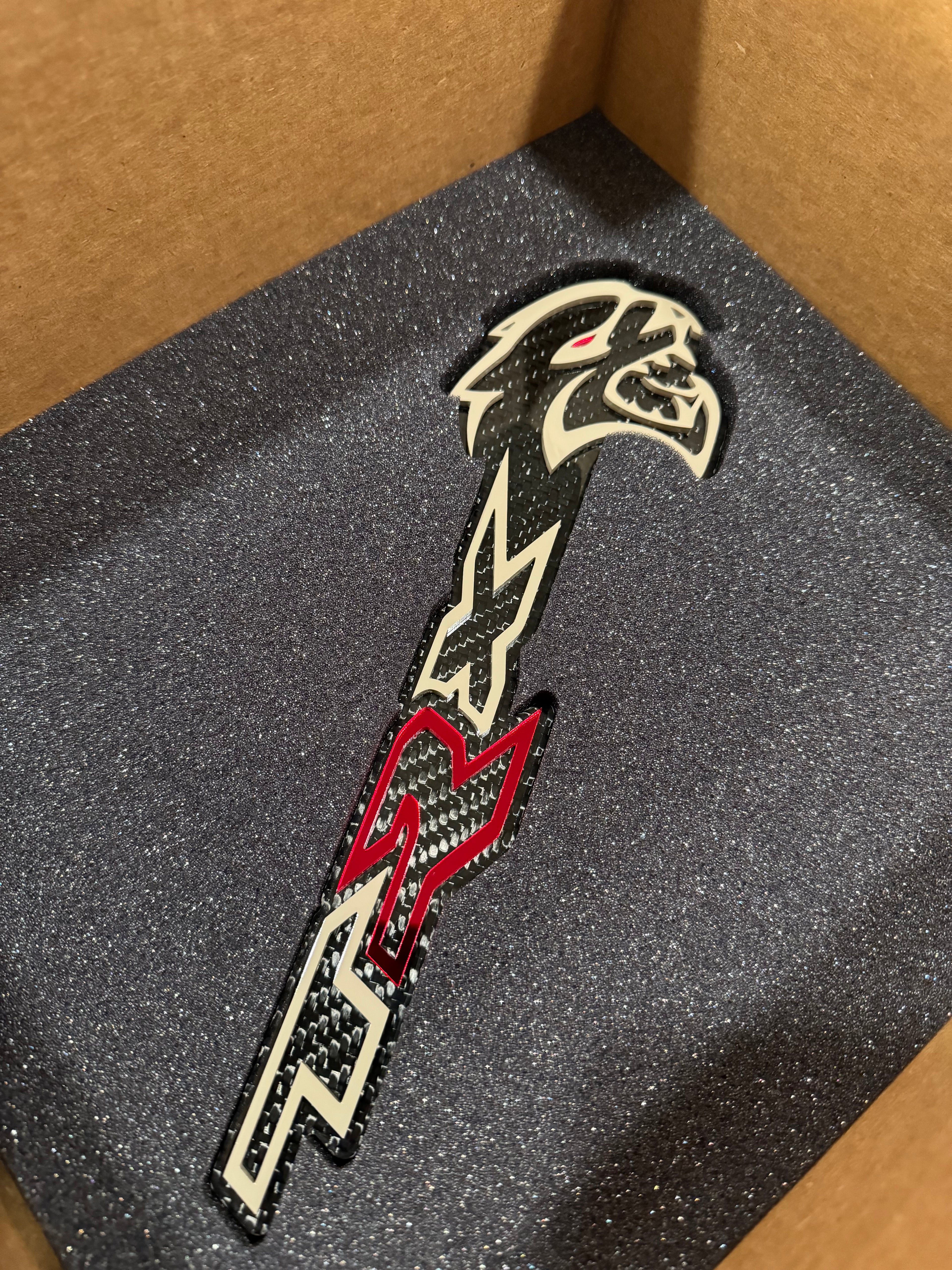 Hellcat TRX combo badge single