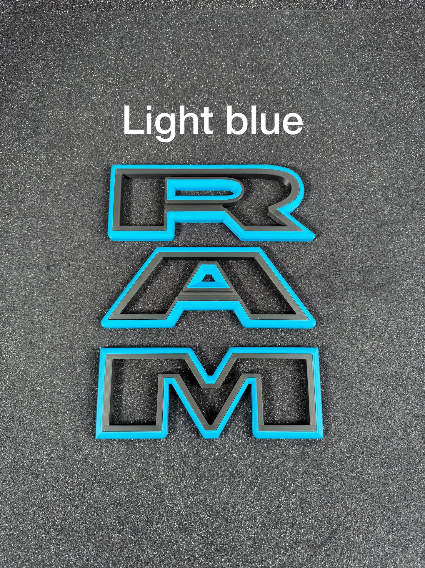 3D RAM grille letters (Non-color matched)