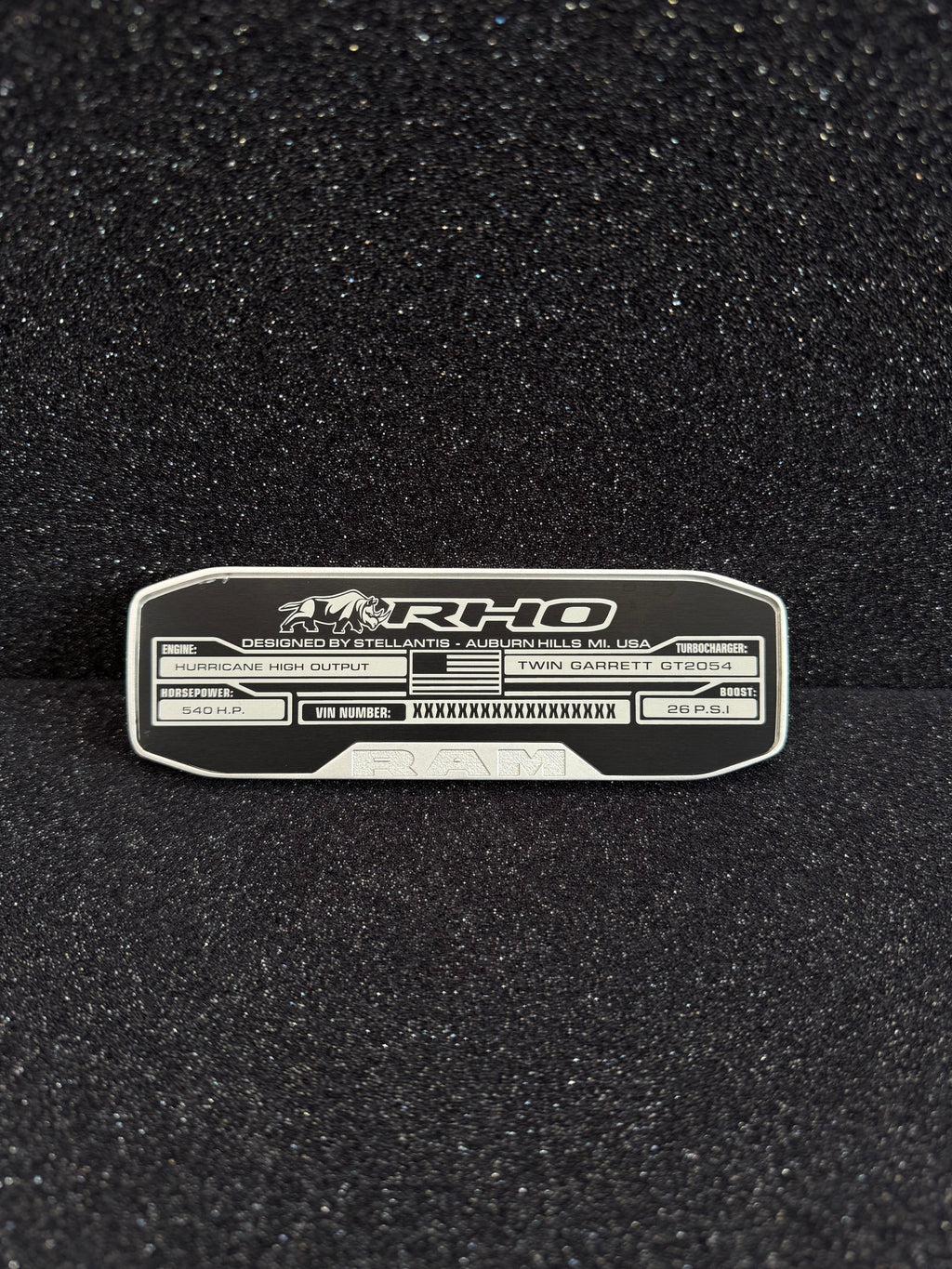 RHO center console badge
