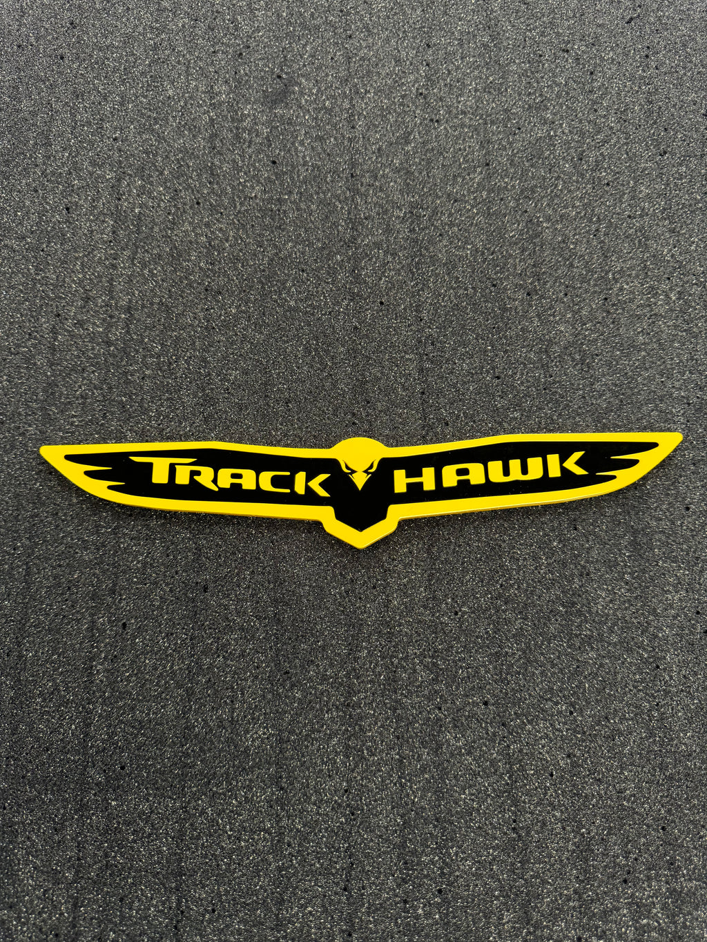 Trackhawk trunk badge