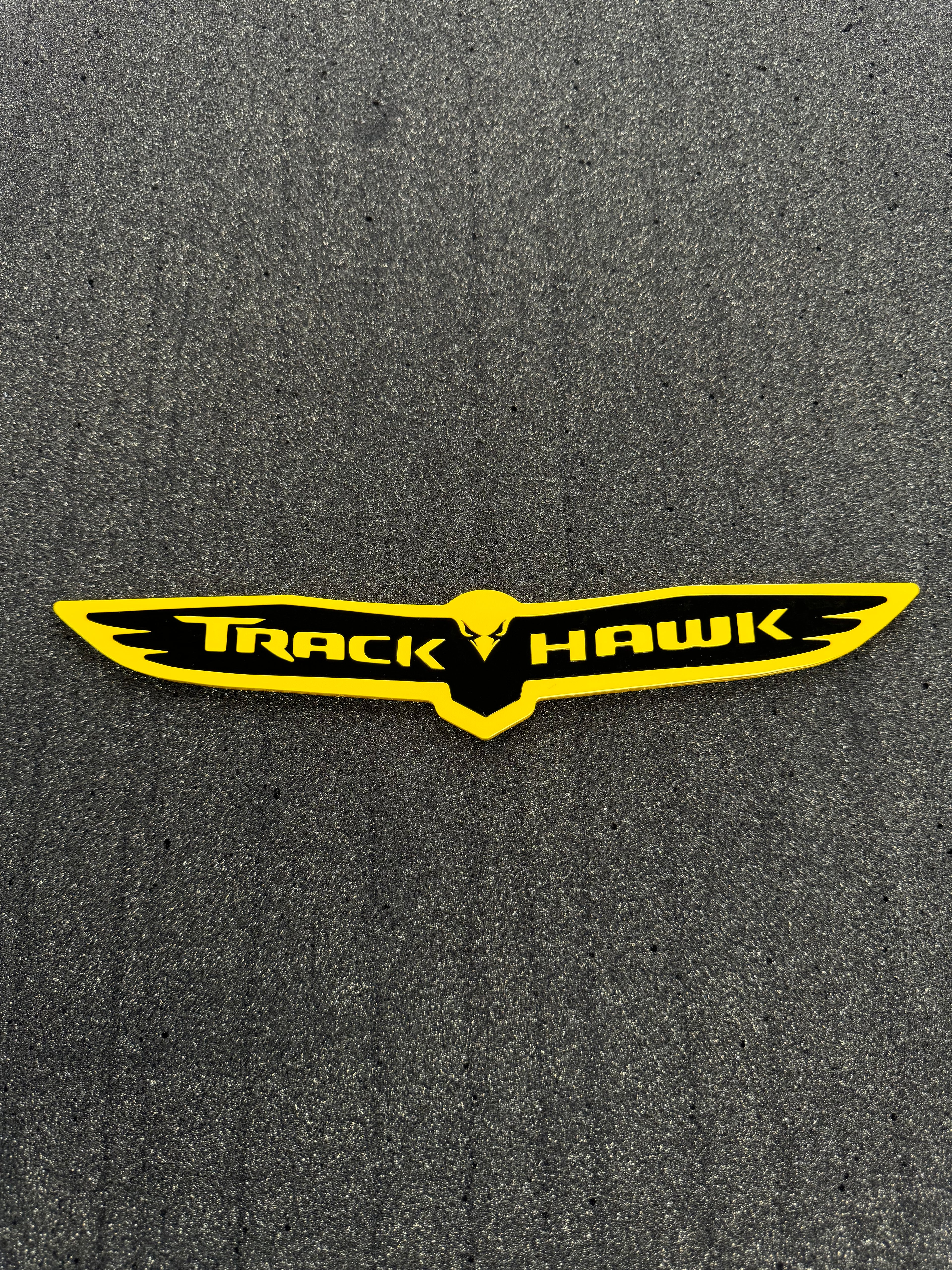 Trackhawk trunk badge