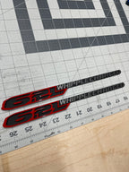 6.2L Whipplecharged hood badge pair