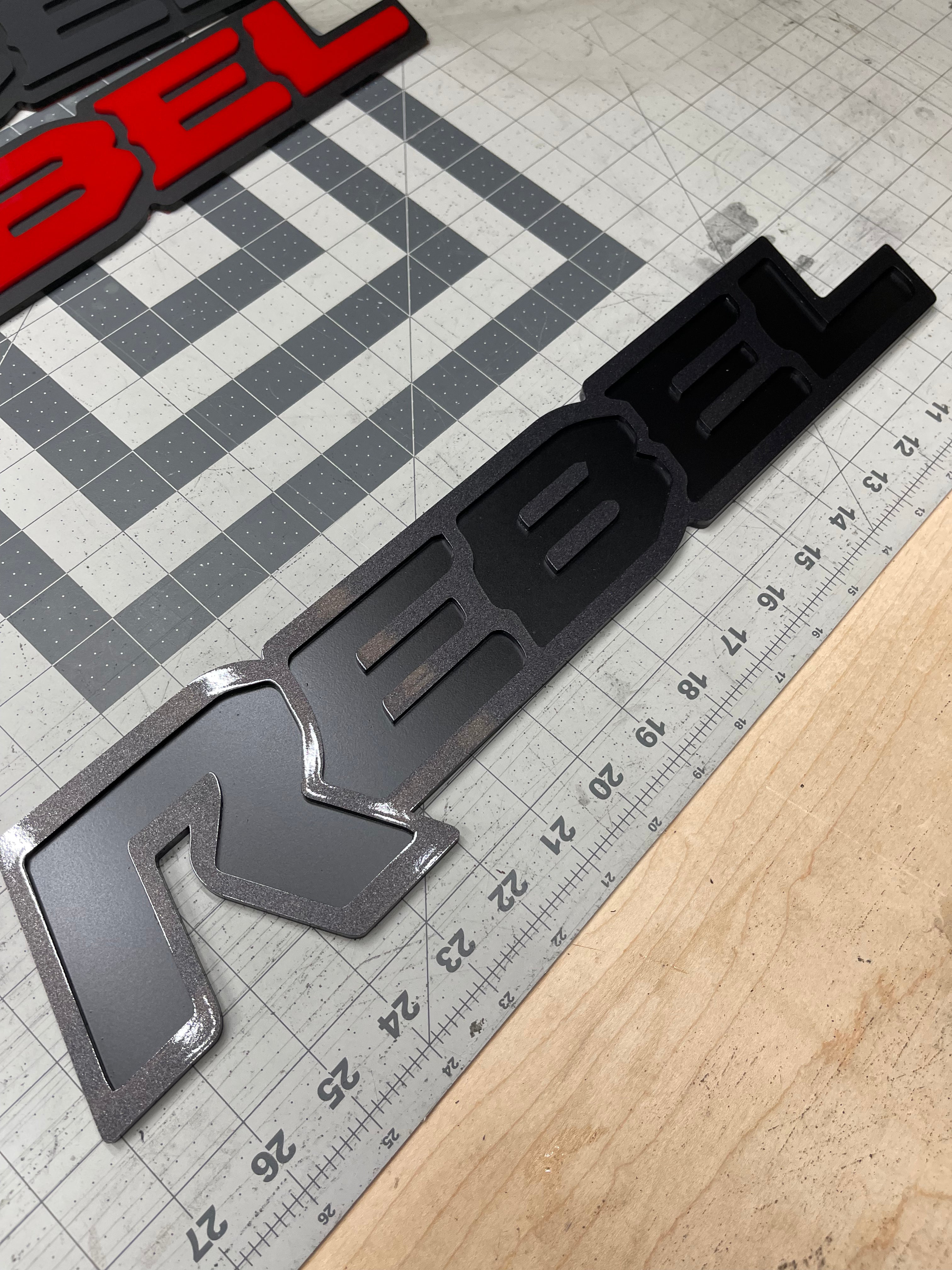 Rebel Tailgate replacement badge