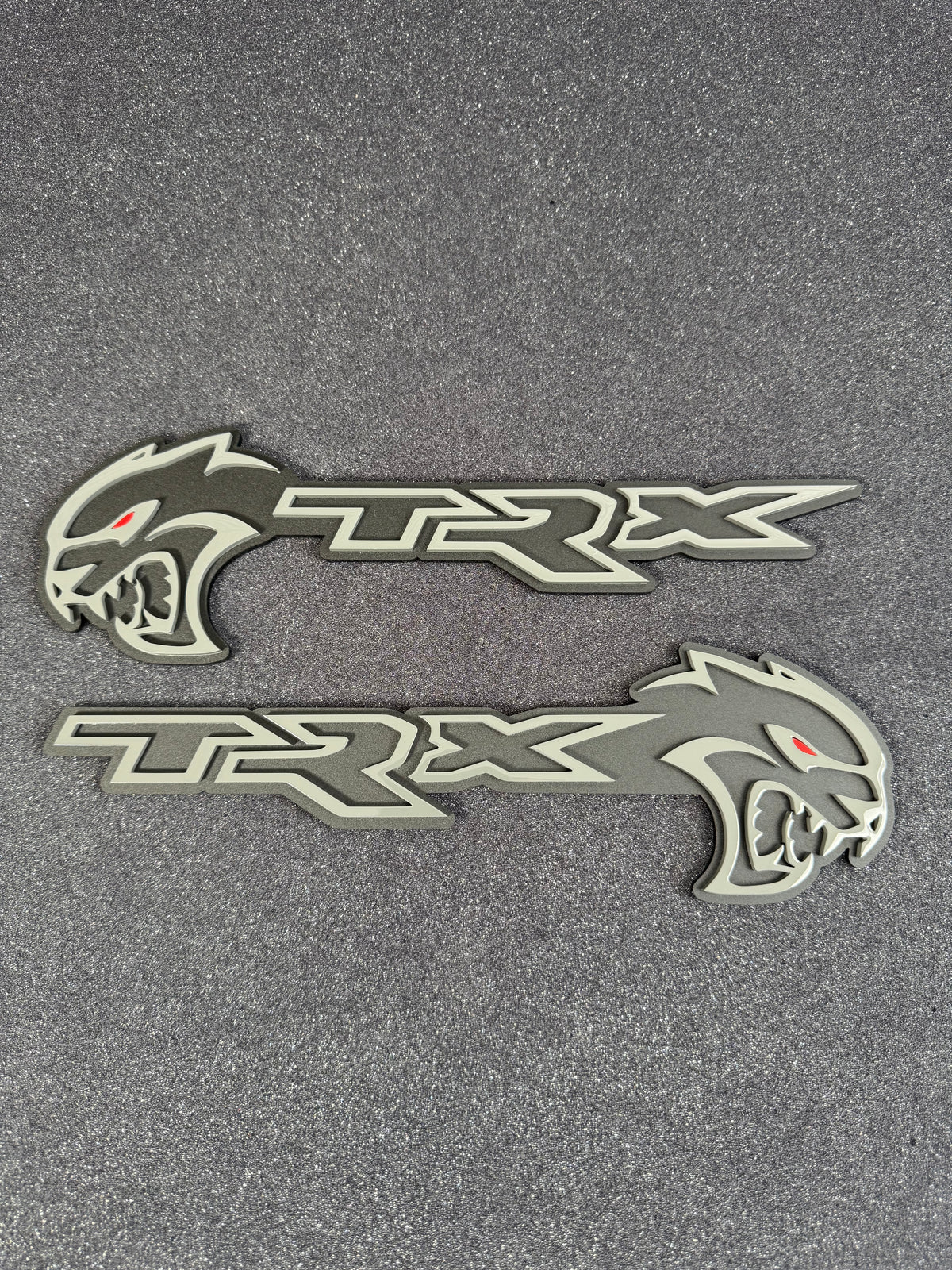Hellcat TRX combo badge pair