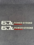 6.7L Turbo Diesel badge pair