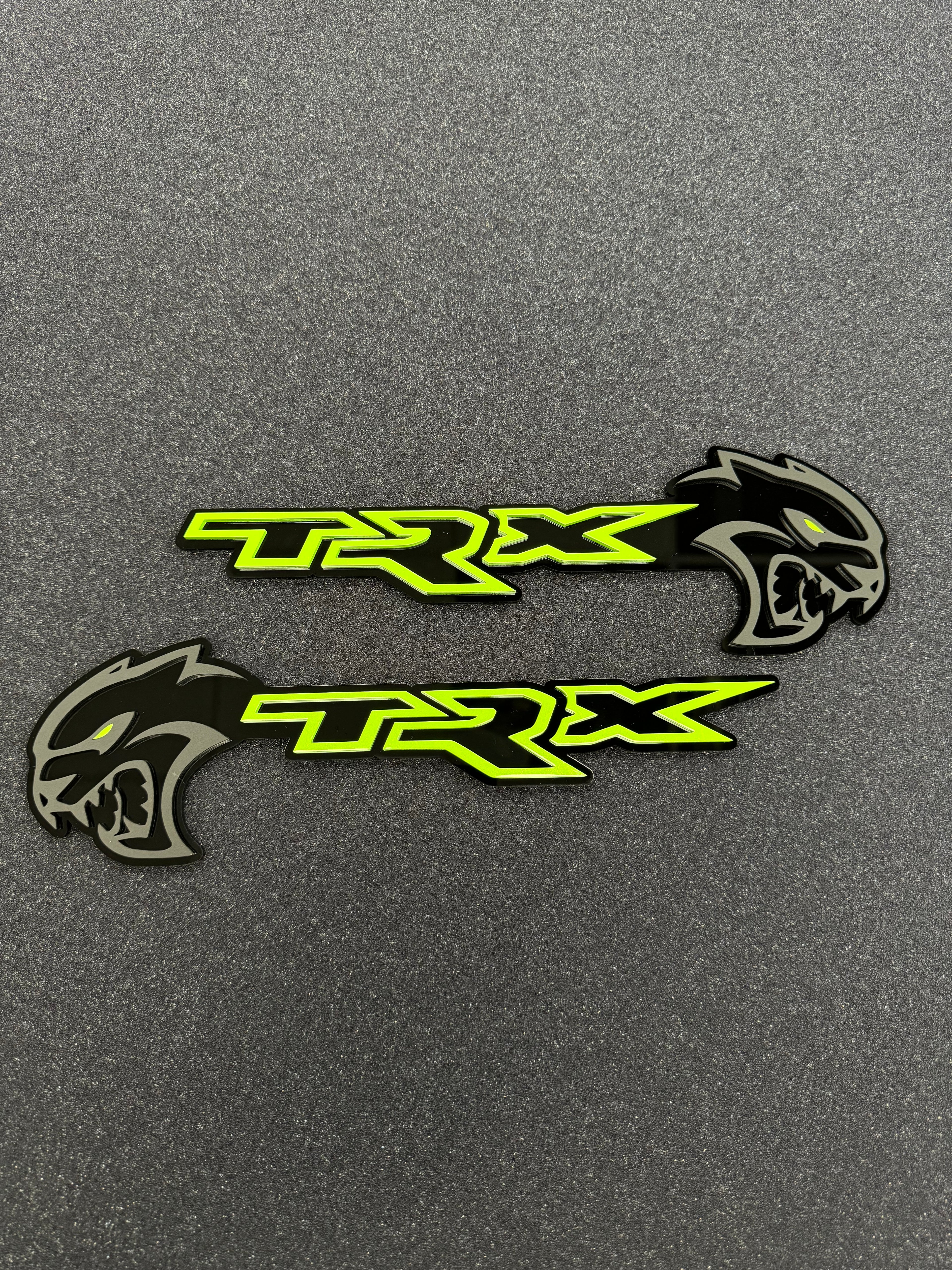 Hellcat TRX combo badge pair