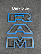 3D RAM grille letters (Non-color matched)