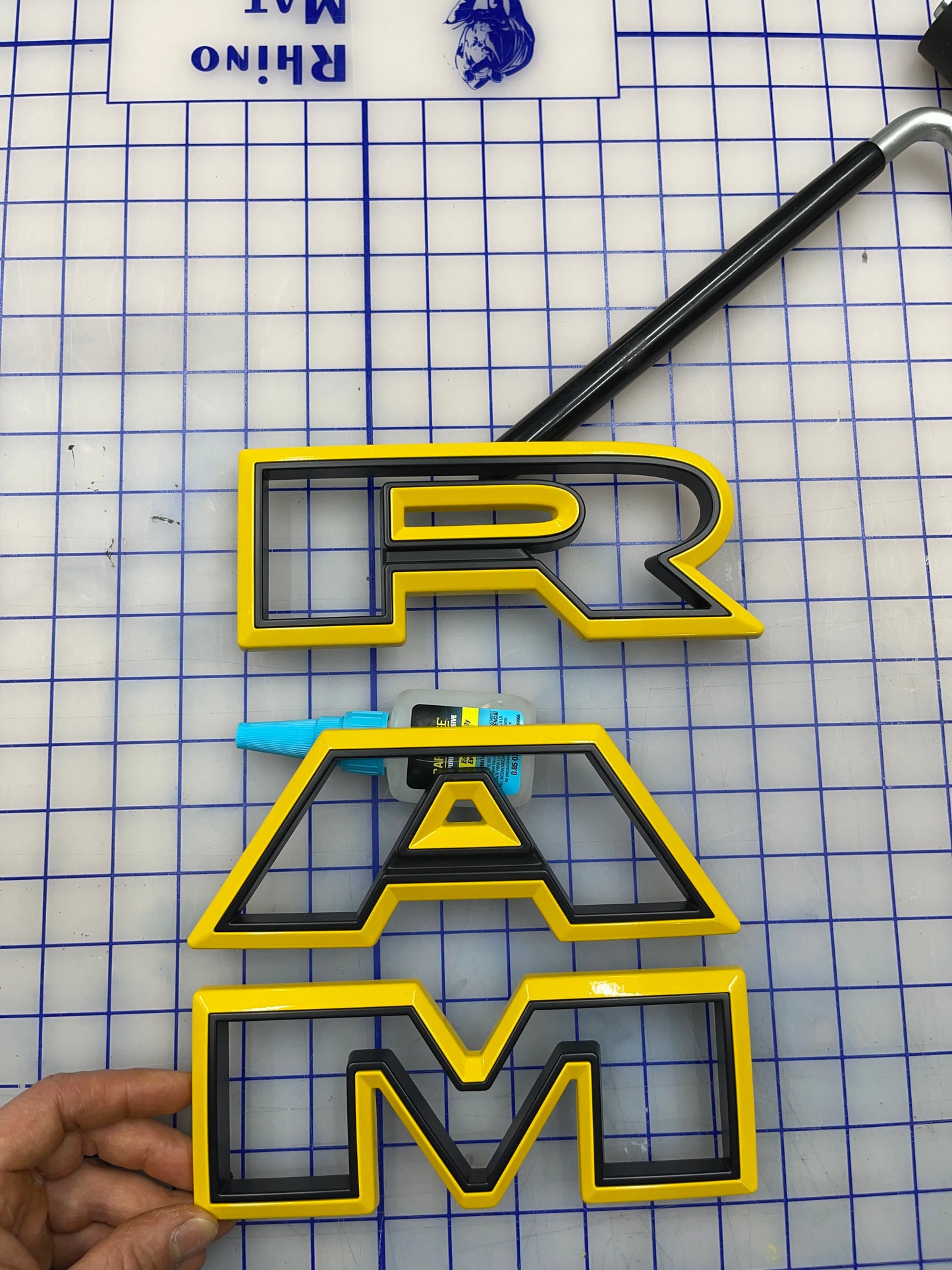 RAM Grille letter replacement badge set