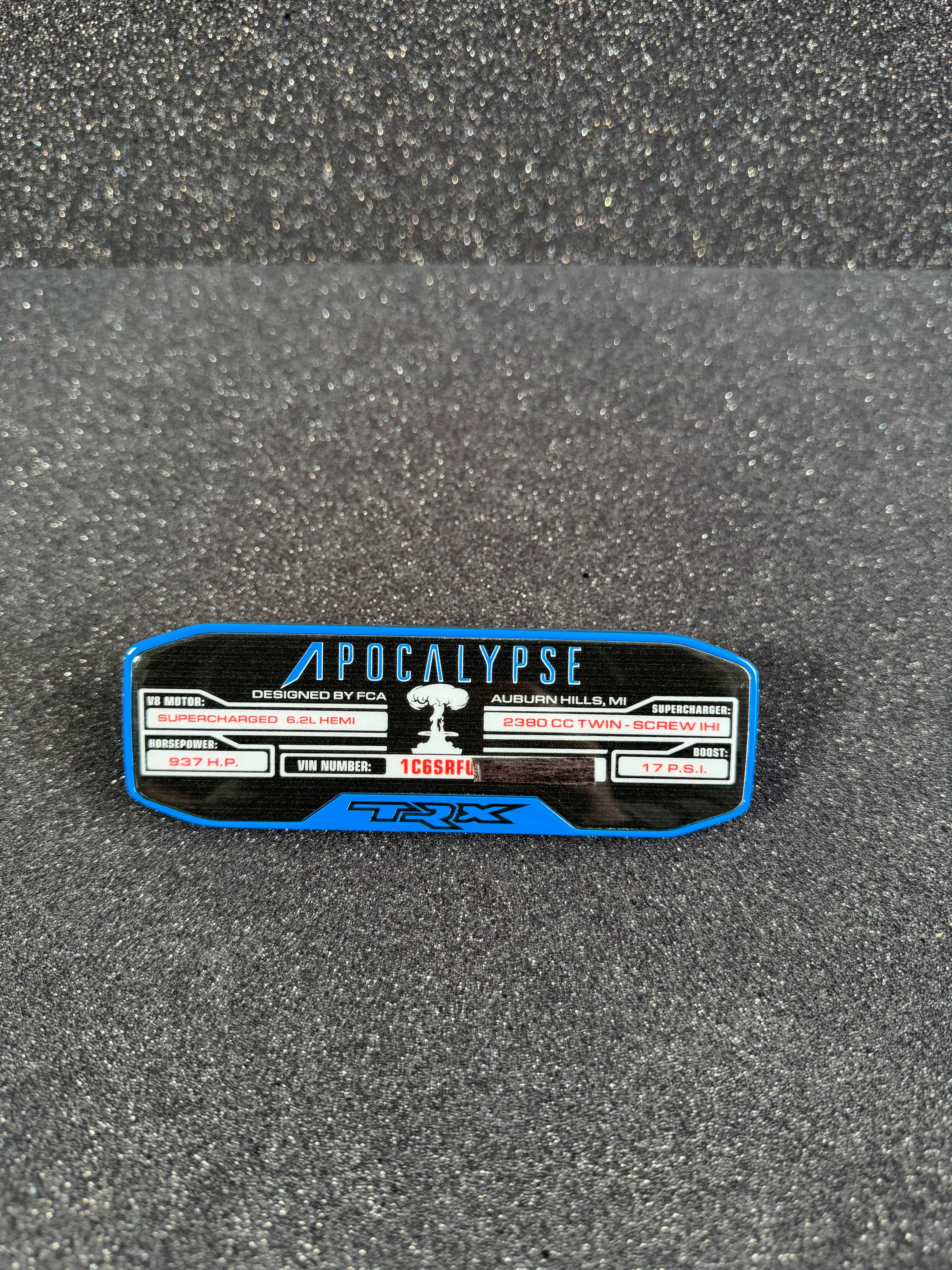 TRX center console replacement badge