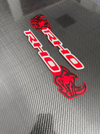 RHO/Rhino combo design #2 badge pair