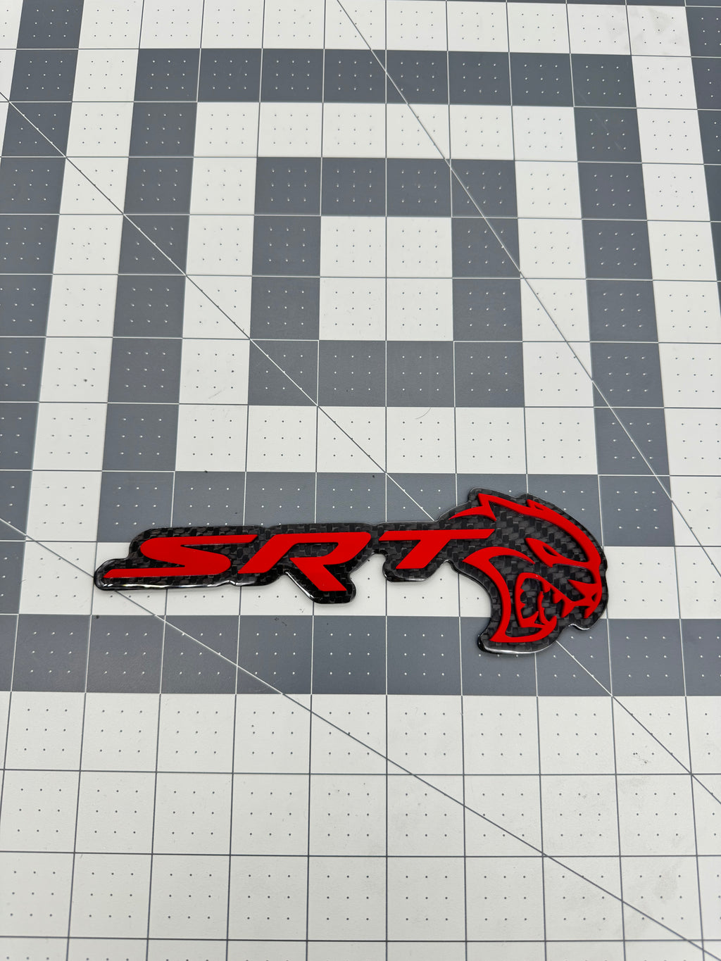 SRT Hellcat trunk badge