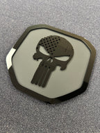 Punisher Inspired Shield tailgate badge