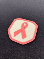 Breast Cancer Ribbon Shield tailgate badge