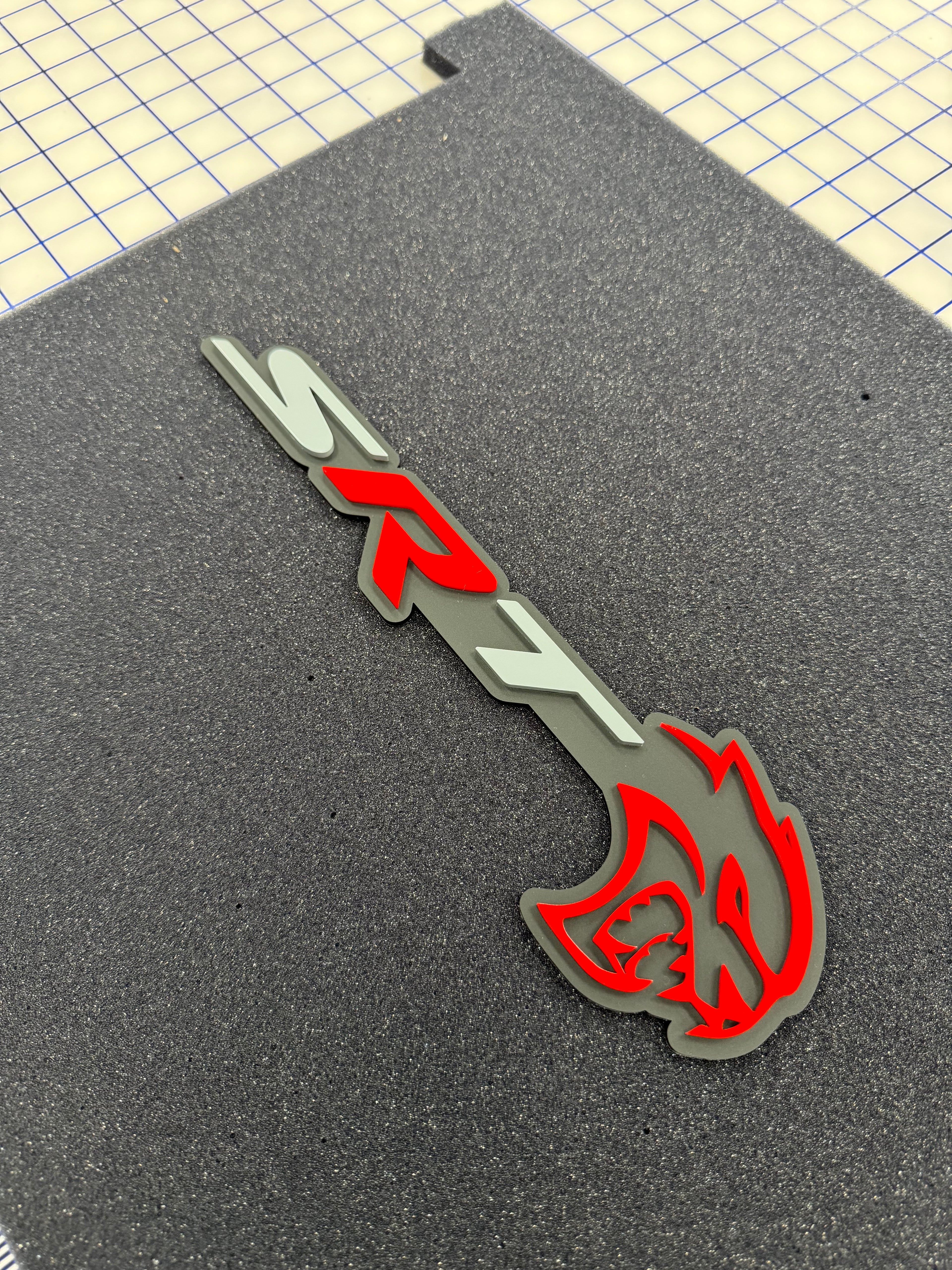 Hellcat SRT combo badge single