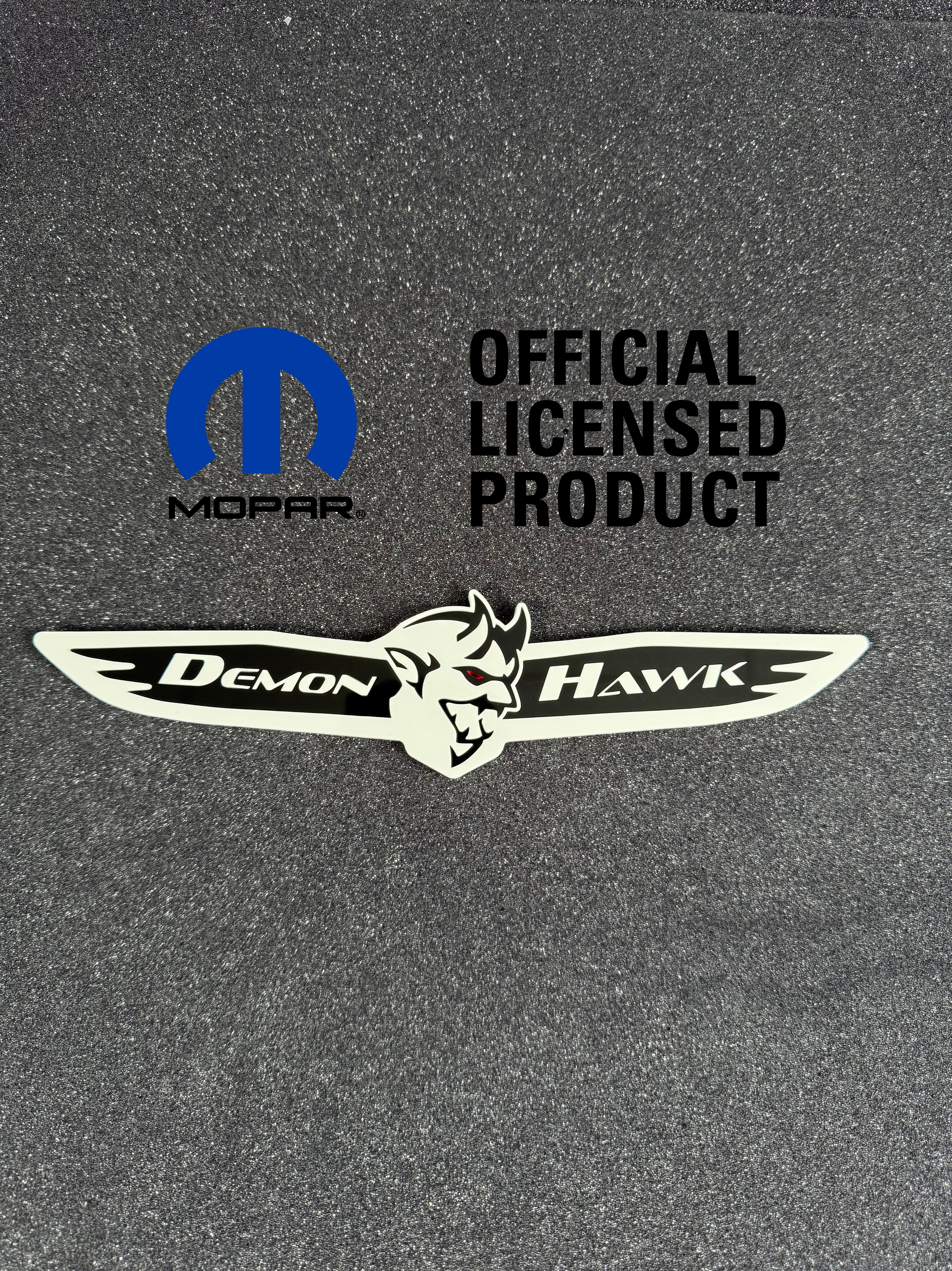 DemonHawk V1 trunk badge