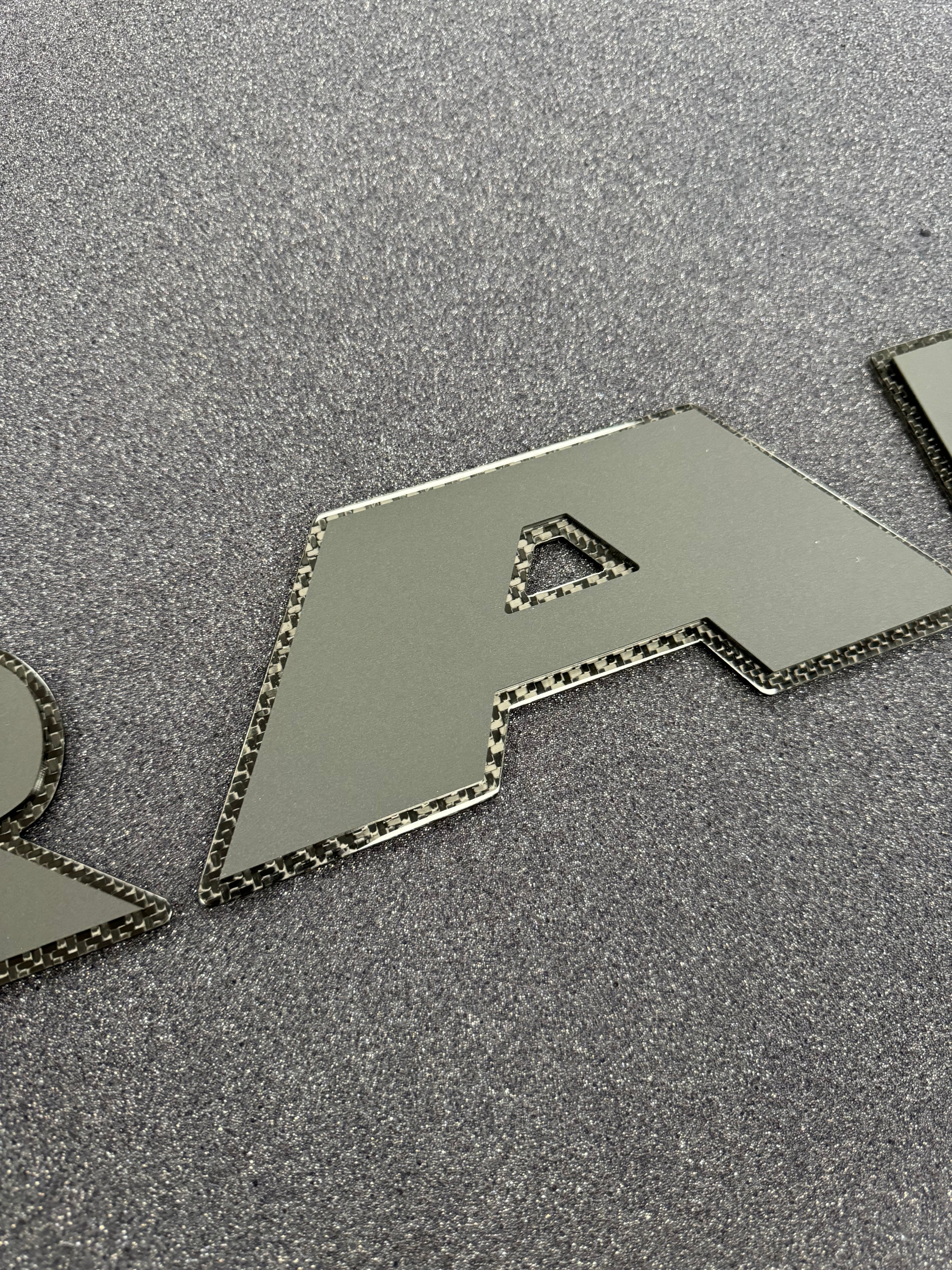 RAM tailgate letters