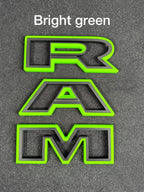 3D RAM grille letters (Non-color matched)