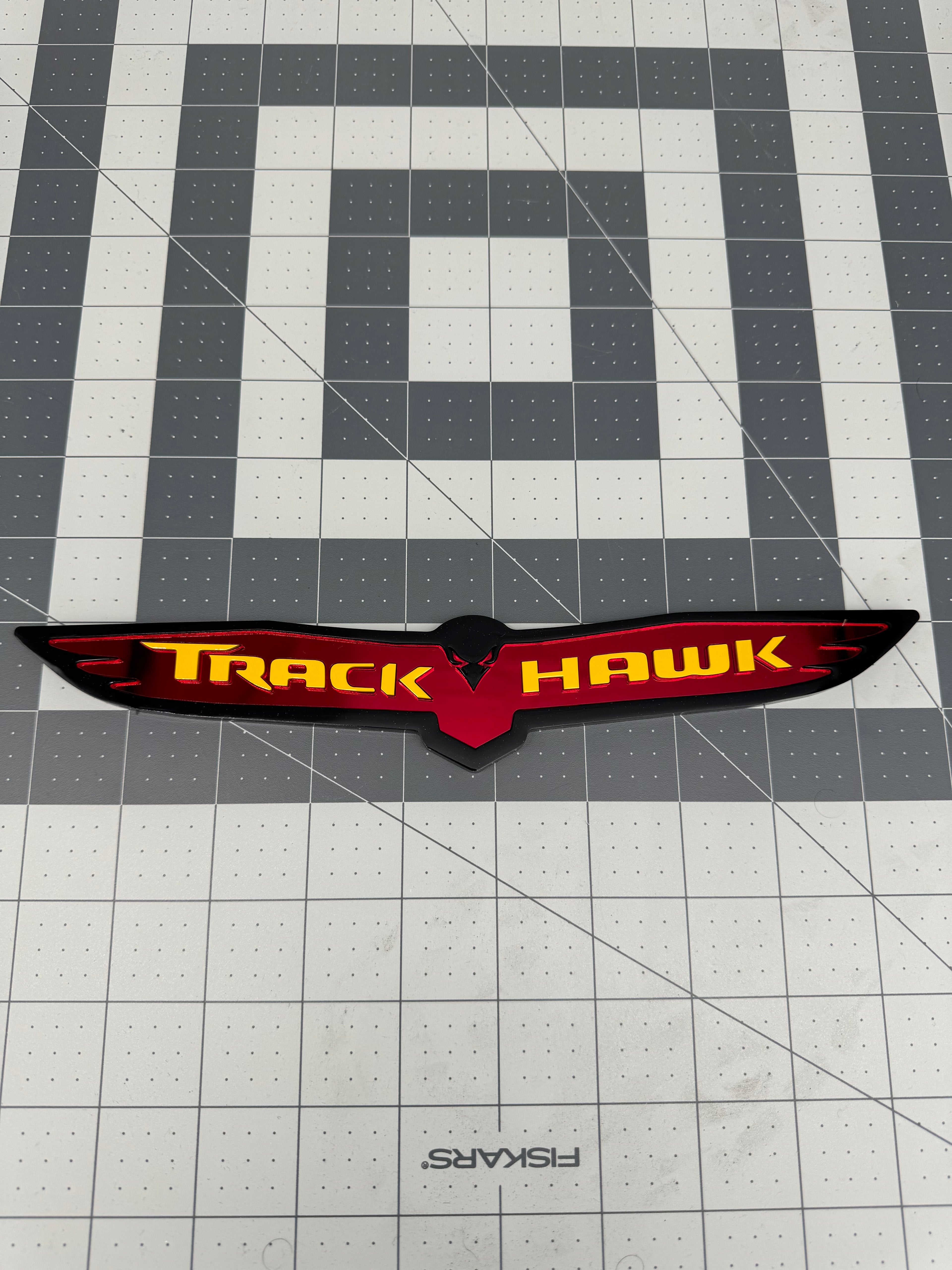 Trackhawk trunk badge