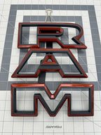 Color matched 3D RAM grille letters