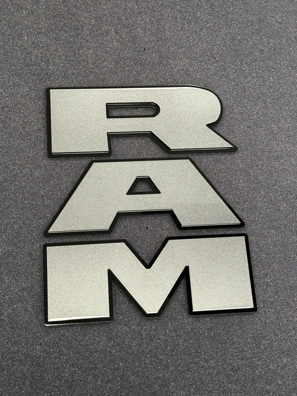 RAM tailgate letters