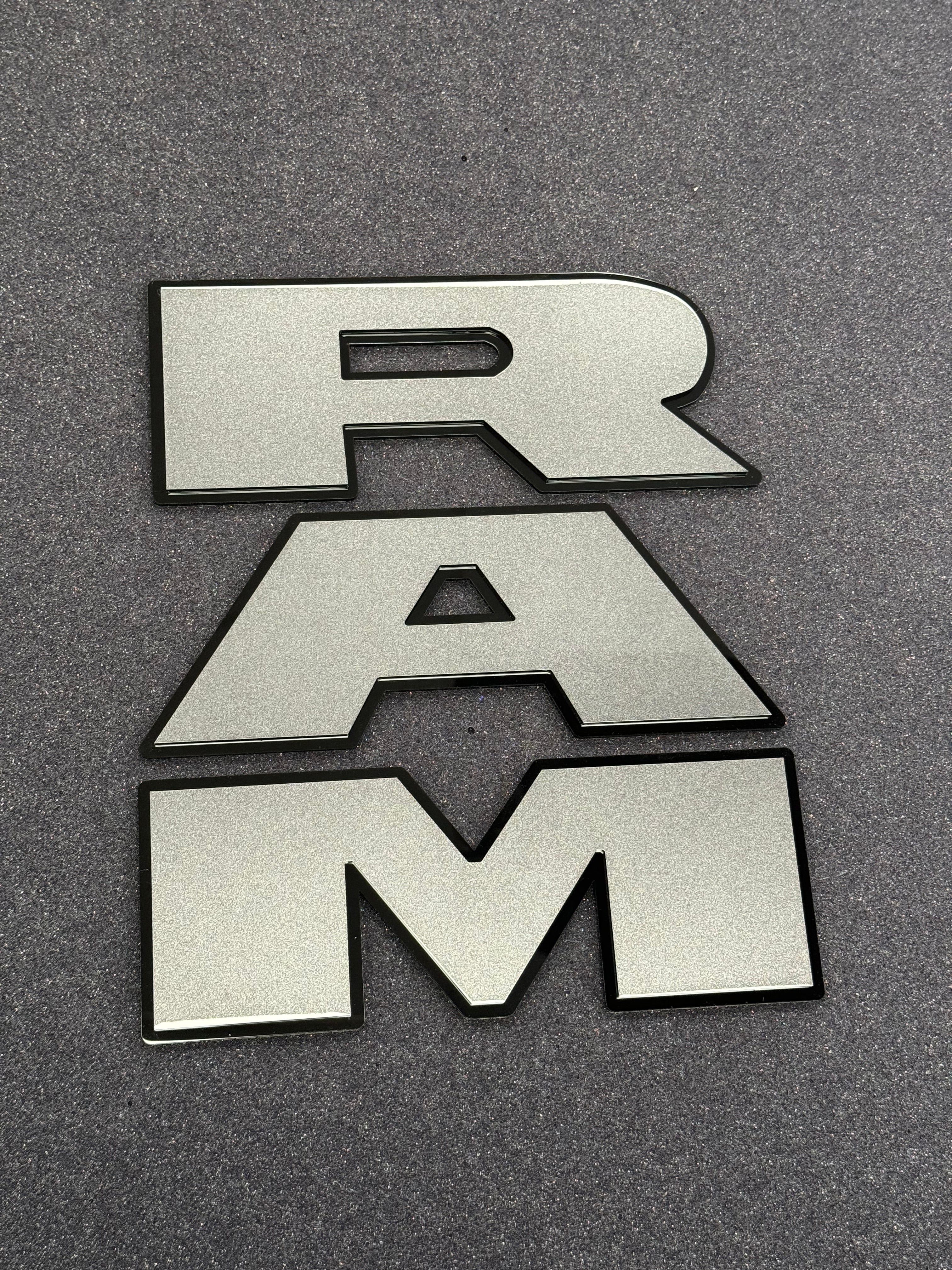 RAM tailgate letters