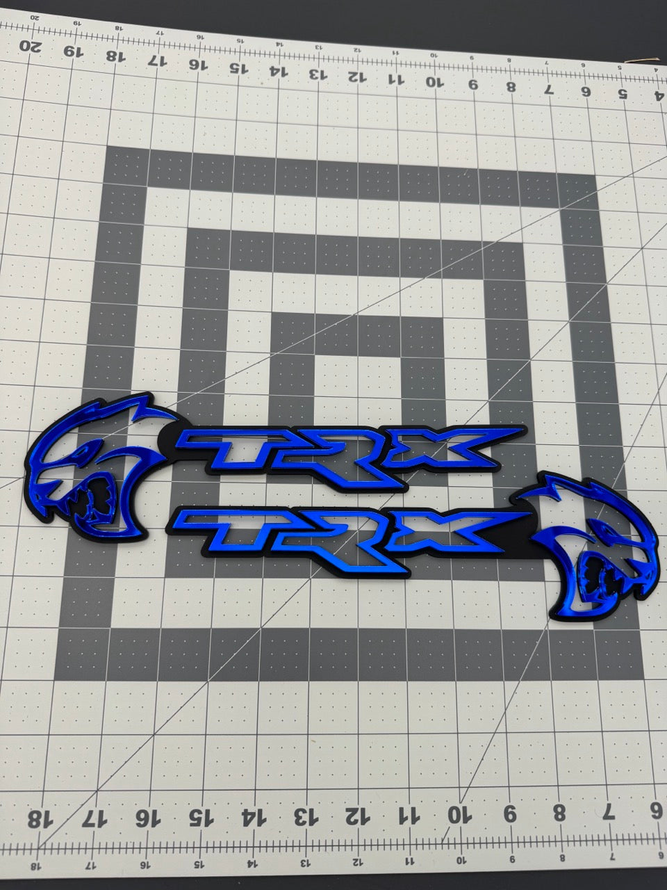 Hellcat TRX combo badge pair