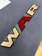 WAR grille replacement badge