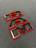 Color matched 3D RAM grille letters
