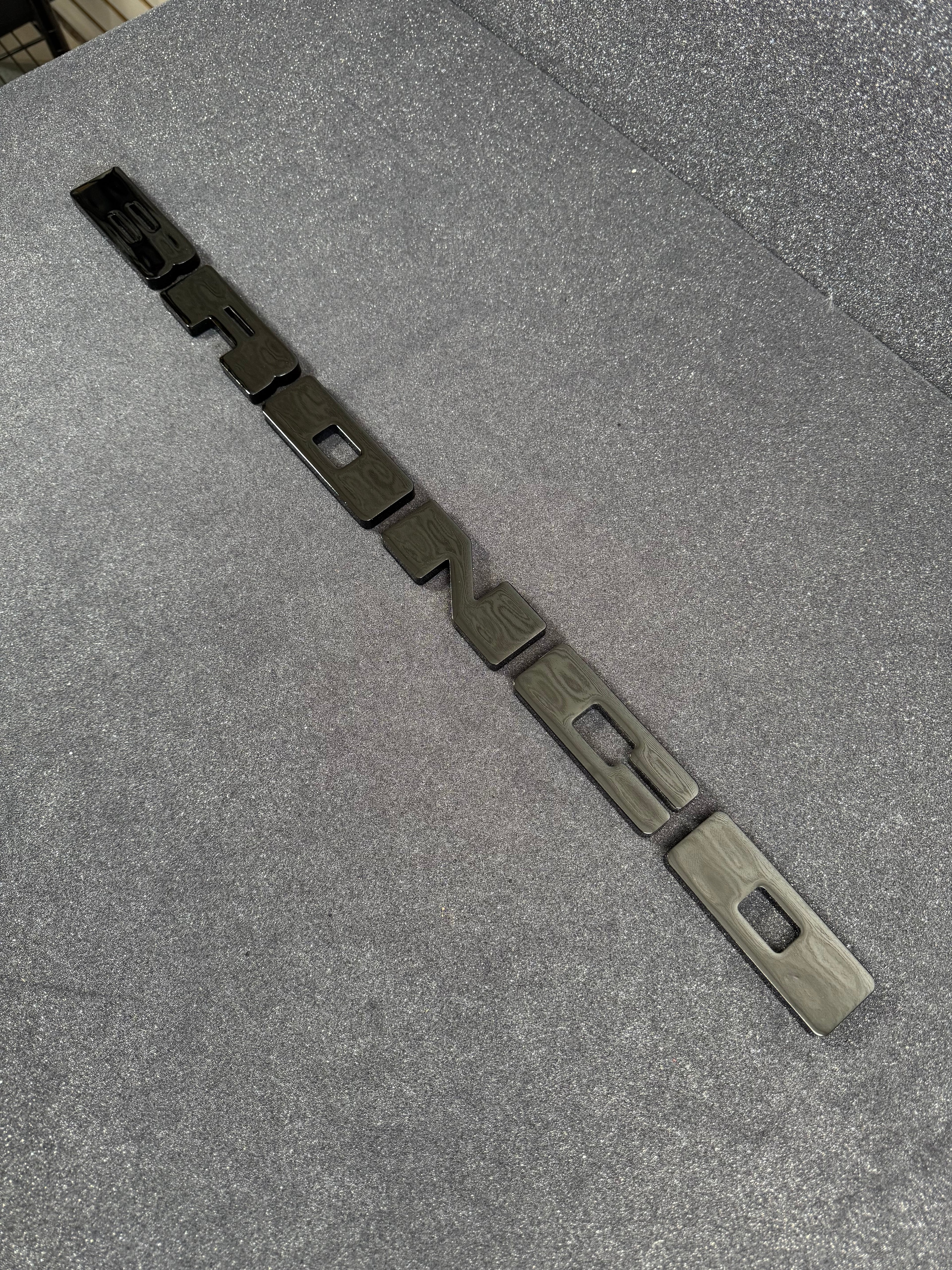 Bronco grille letter covers