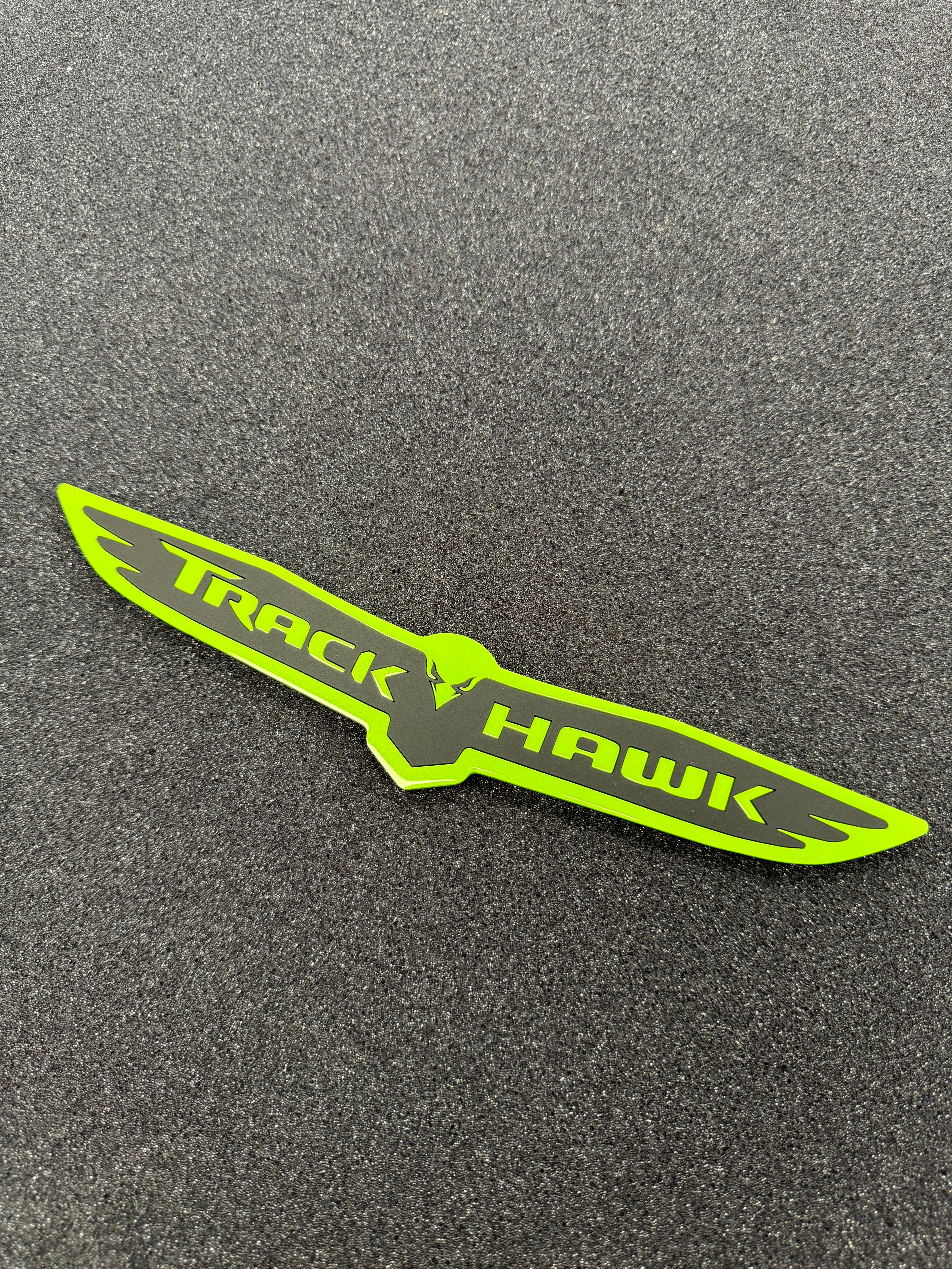 Trackhawk trunk badge