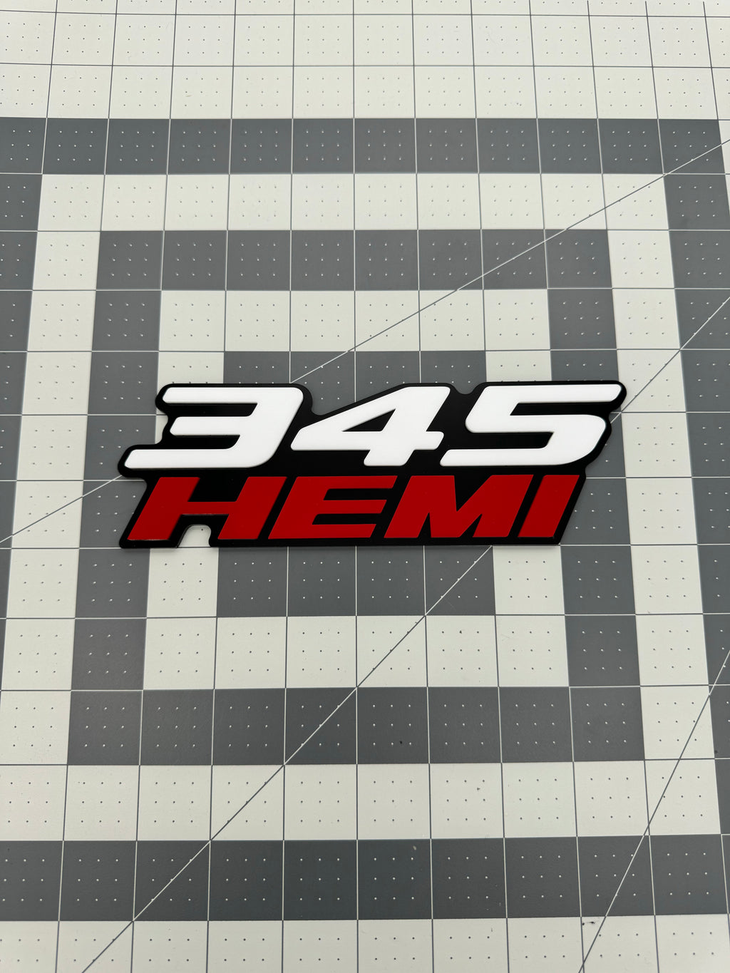 345 Hemi badge