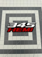 345 Hemi badge